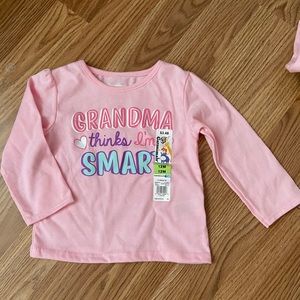 Bundle of baby girl shirts/onesie